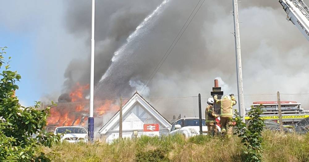 Troon railway station blaze sparks emergency response and ...